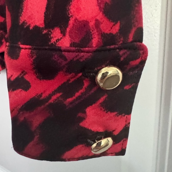 Cache Vibrant Animal Print Top - Picture 6 of 11